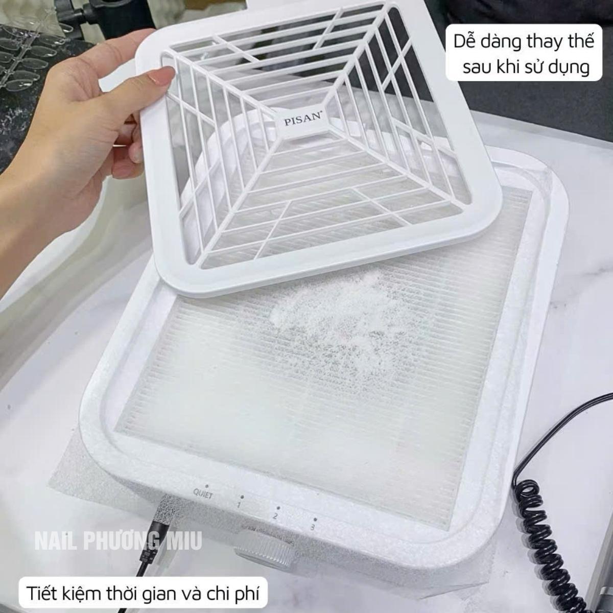 Túi 100 Miếng Màng Lọc Máy Hút Bụi Làm Nail, Đặt Trên Bảo Vệ Khay Lọc Bụi Size 24x19cm, Miếng Lót Bụi Dùng 1 Lần Dễ Thay Thế