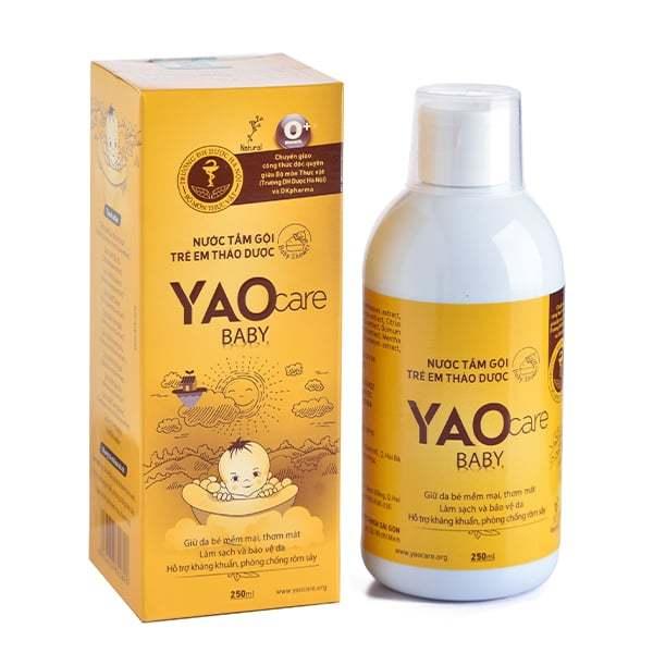 Sữa tắm gội thảo dược Yaocare baby 250ml cho bé chuẩn Đại học Dược Hà Nội