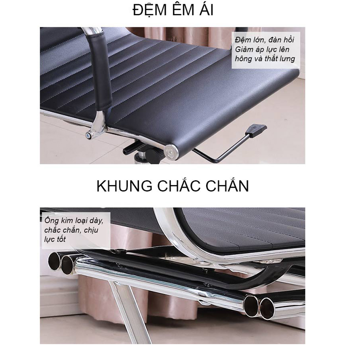 Ghế xoay văn phòng tưa lưng cao, ghế làm việc, ghế GHP028-29