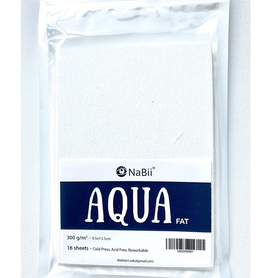 Giấy vẽ màu nước NABII AQUA FAT 300gsm - 16 tờ