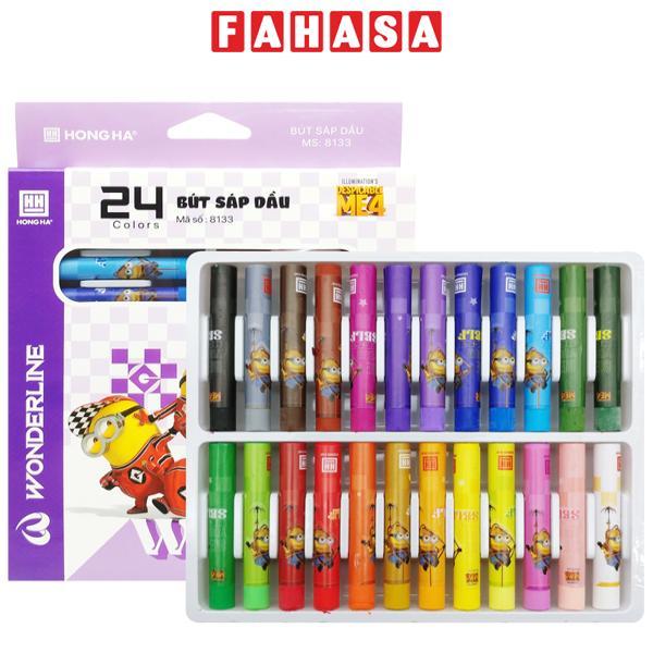 Hộp 24 Bút Sáp Dầu Minions - Hồng Hà 8133