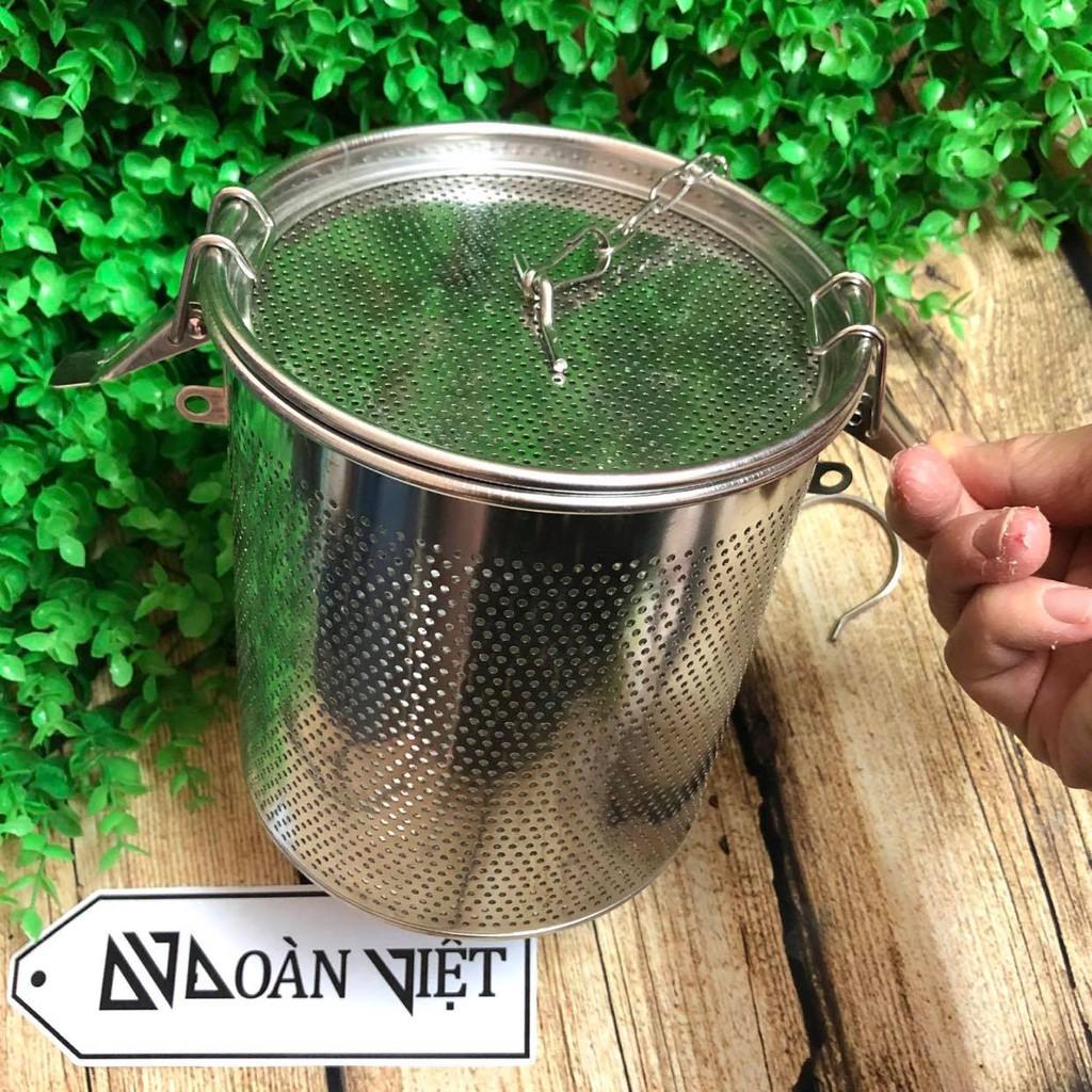 Dụng cụ Lọc Trà, Lọc Gia Vị Inox Không Gỉ Cao Cấp - Có móc treo tiện dụng