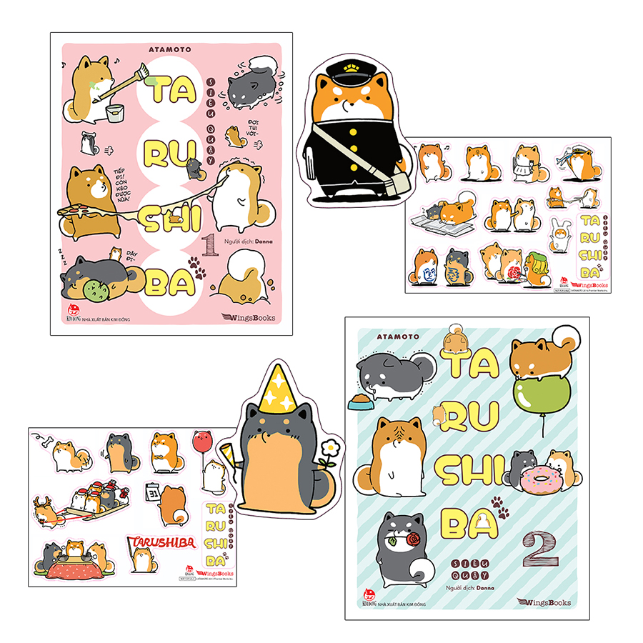 Combo Taru Shiba Siêu Quậy (2 Tập) [Tặng Bookmark + Sticker]