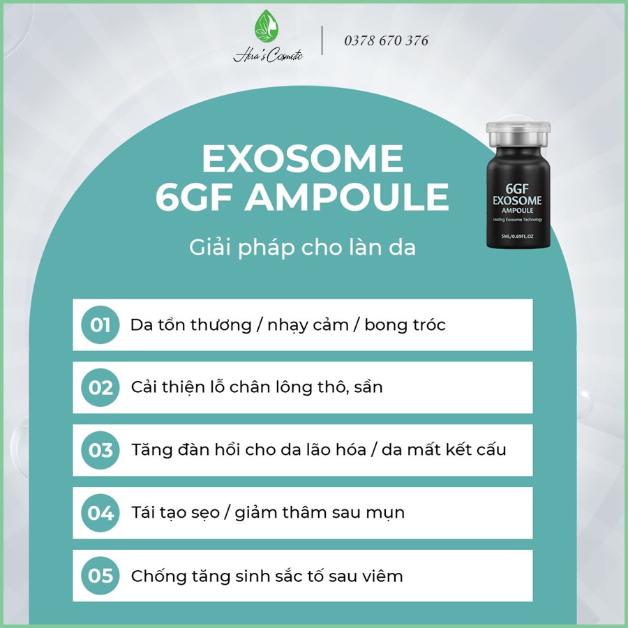 Tế Bào Gốc Phục Hồi, Chống Lão Hóa 6GF Exosome Ampoule