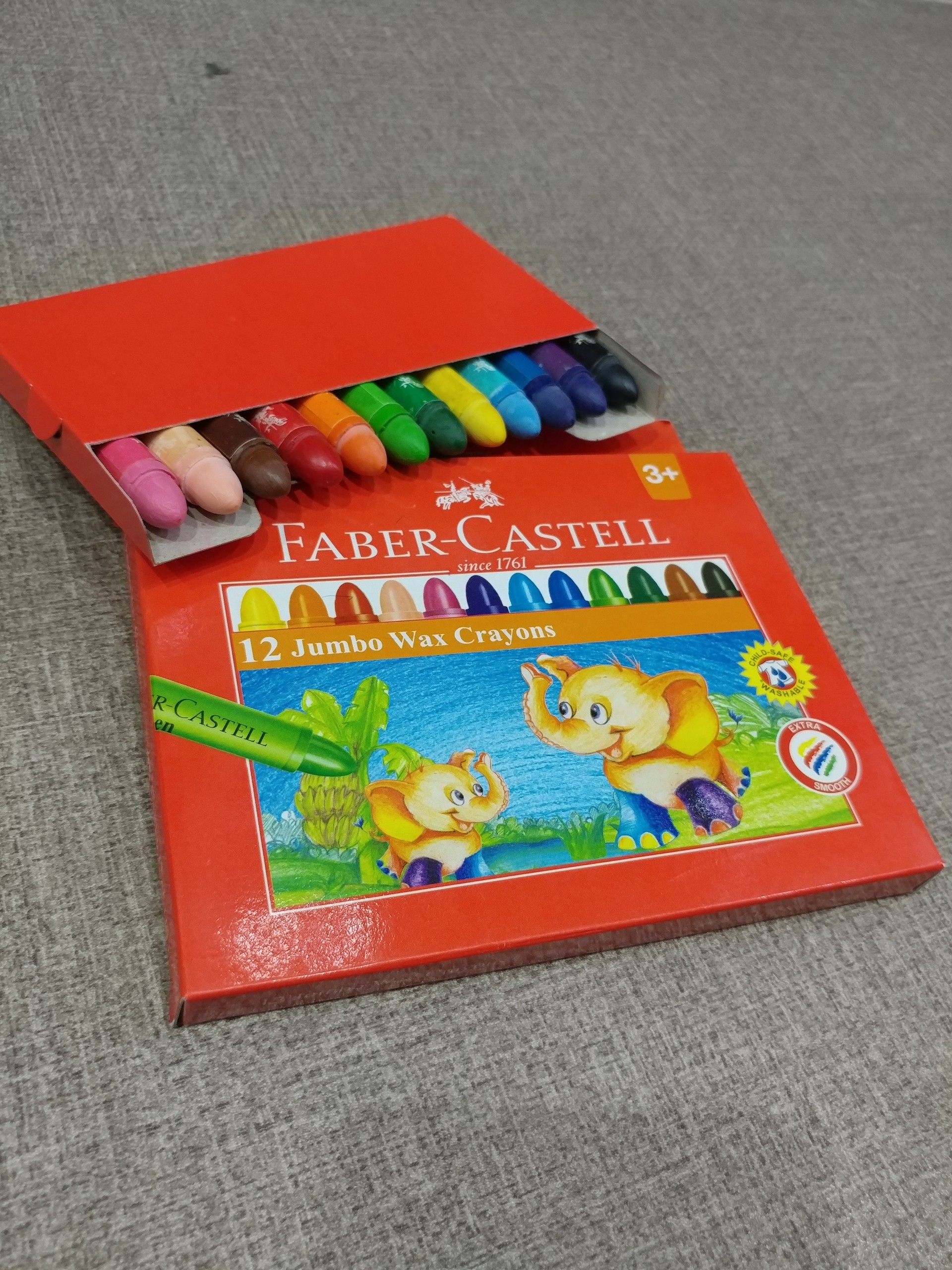 Bút Sáp Màu Jumbo Faber-Castell-120040 - 12 Màu