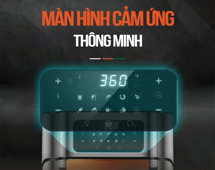 Nồi chiên không dầu điện tử đa chức năng 12 lít Roler RA-3116A - Hàng Chính Hãng