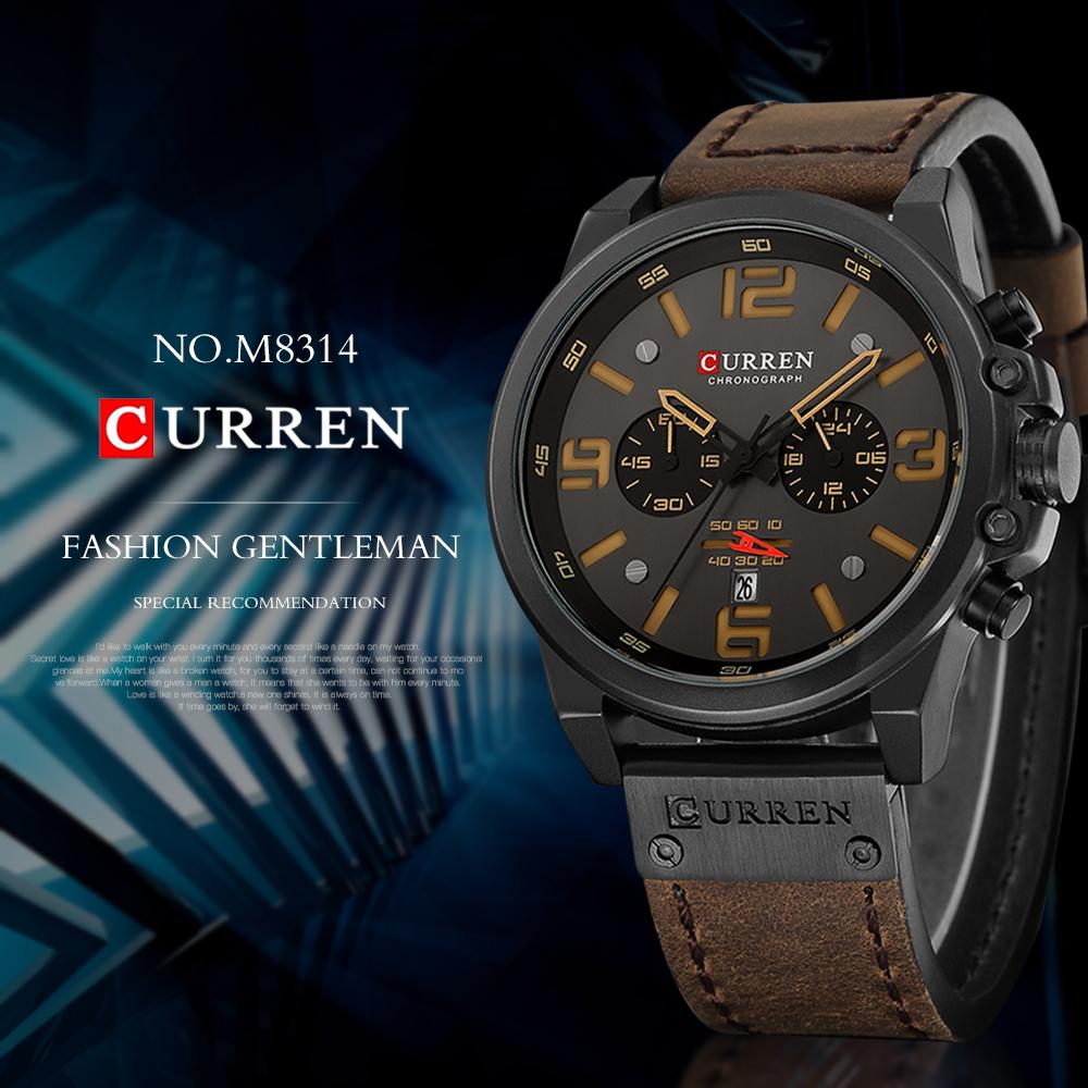Đồng hồ Curren Men Business Watch Fashion dây da không thấm nước