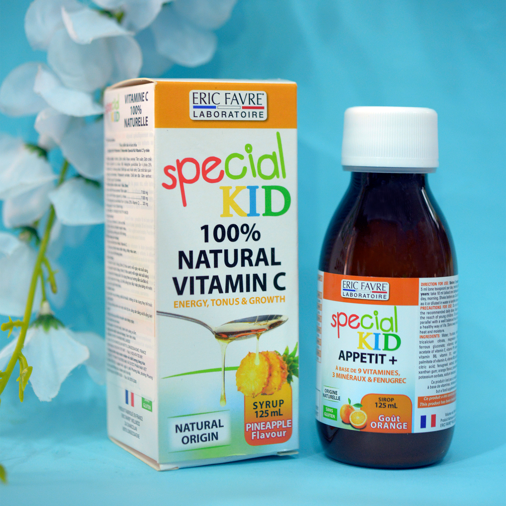 SPECIAL KID VITAMINE C NATURELLE - Siro Bổ sung Vitamin C tự nhiên - Giúp tăng cường sức đề kháng cho bé - Nhập khẩu Pháp (125ml)