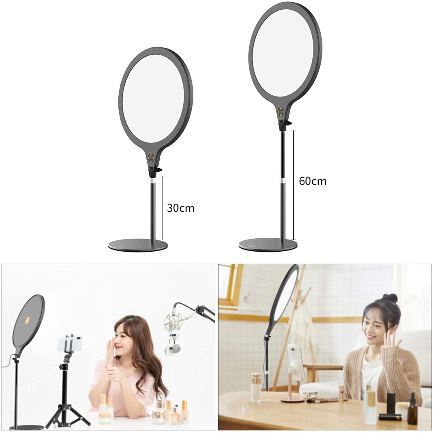 ULANZI VIJIM K1 (3500K-6000K) - HÀNG CHÍNH HÃNG - Đèn LED để bàn, có thể điều chỉnh chiều cao, xoay 360°