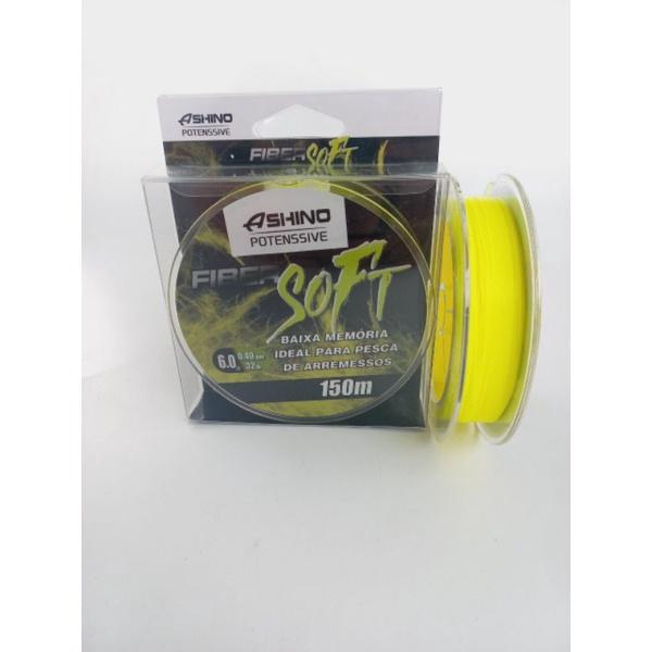 Cước Câu Cá Ashino Fiber Soft 150m Màu Vàng 100% Nylon