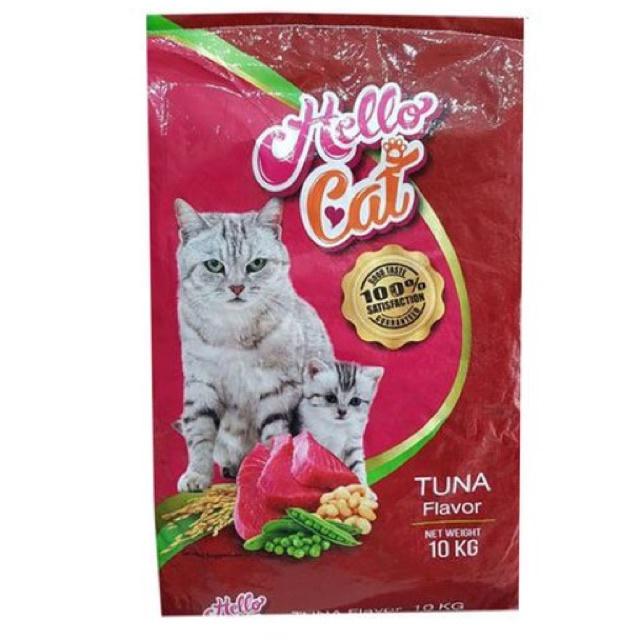 [Date xa]Thức Ăn Cho Mèo Trưởng Thành Hello Cat Adult 1 Bao 10kg (25 gói 400g)