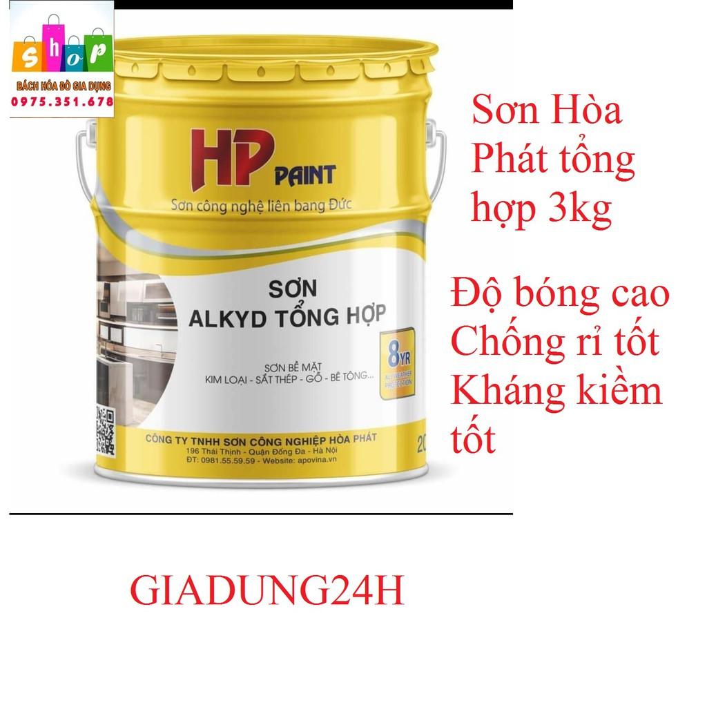 Sơn Alkyd tổng hợp HP 3000gr nhiều màu-Giadung24h