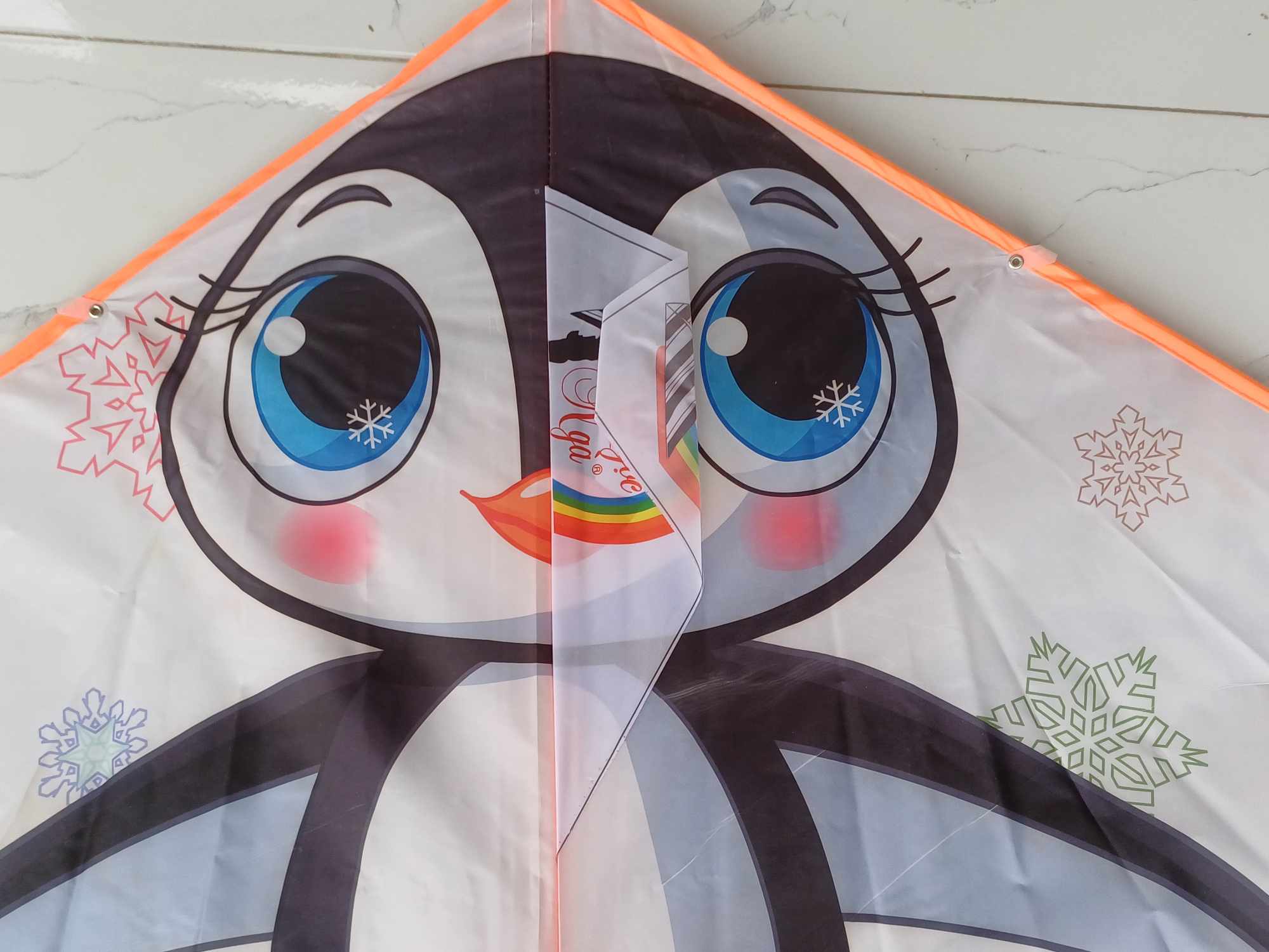 Diều chim cánh cụt khung nan tre vải siêu đẹp dày