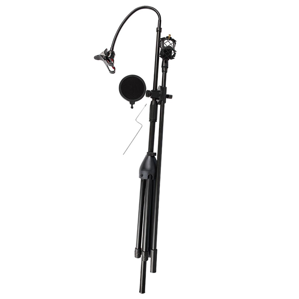 2 in 1 Flexible Tripod Phones Stand Holder Mount For Mic