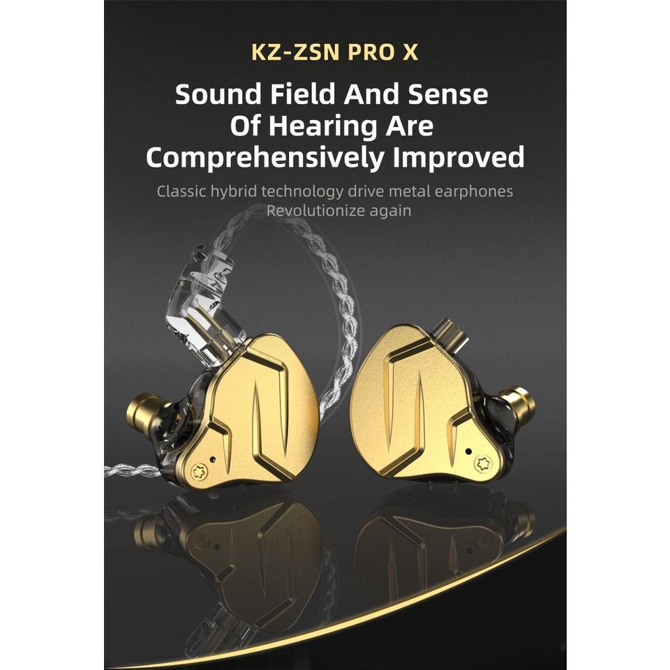Tai Nghe Nhét Tai KZ ZSN PRO X 1DD 1BA Chất Liệu Kim Loại KZ ZST X ZSX ZS10 PRO V90 C12