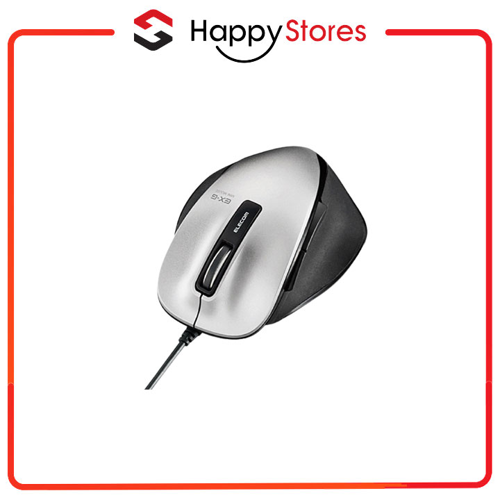 Chuột có dây BlueLED Elecom M-XG4UB - Xám - Hàng Chính Hãng