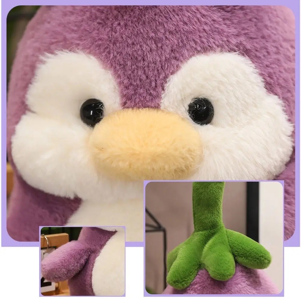 Thú nhồi bông chim cánh cụt cà tím đáng yêu - Size 25cm đến 70cm - Quà tặng gấu bông êm mịn cho bé