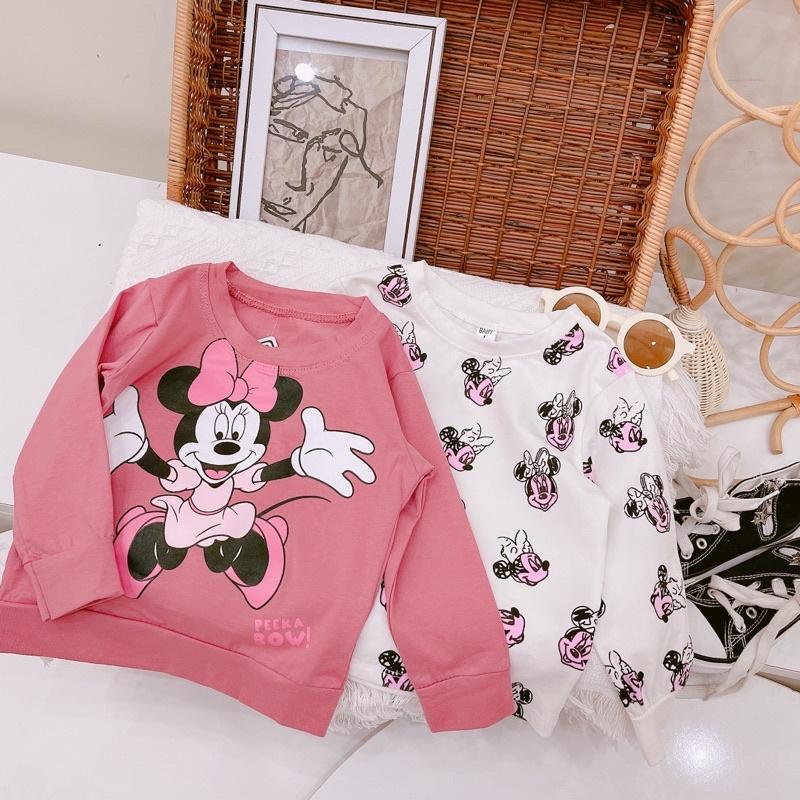 Bộ cotton hoạ tiết mickey 8-19kg quần áo bé gái chất cực đẹp