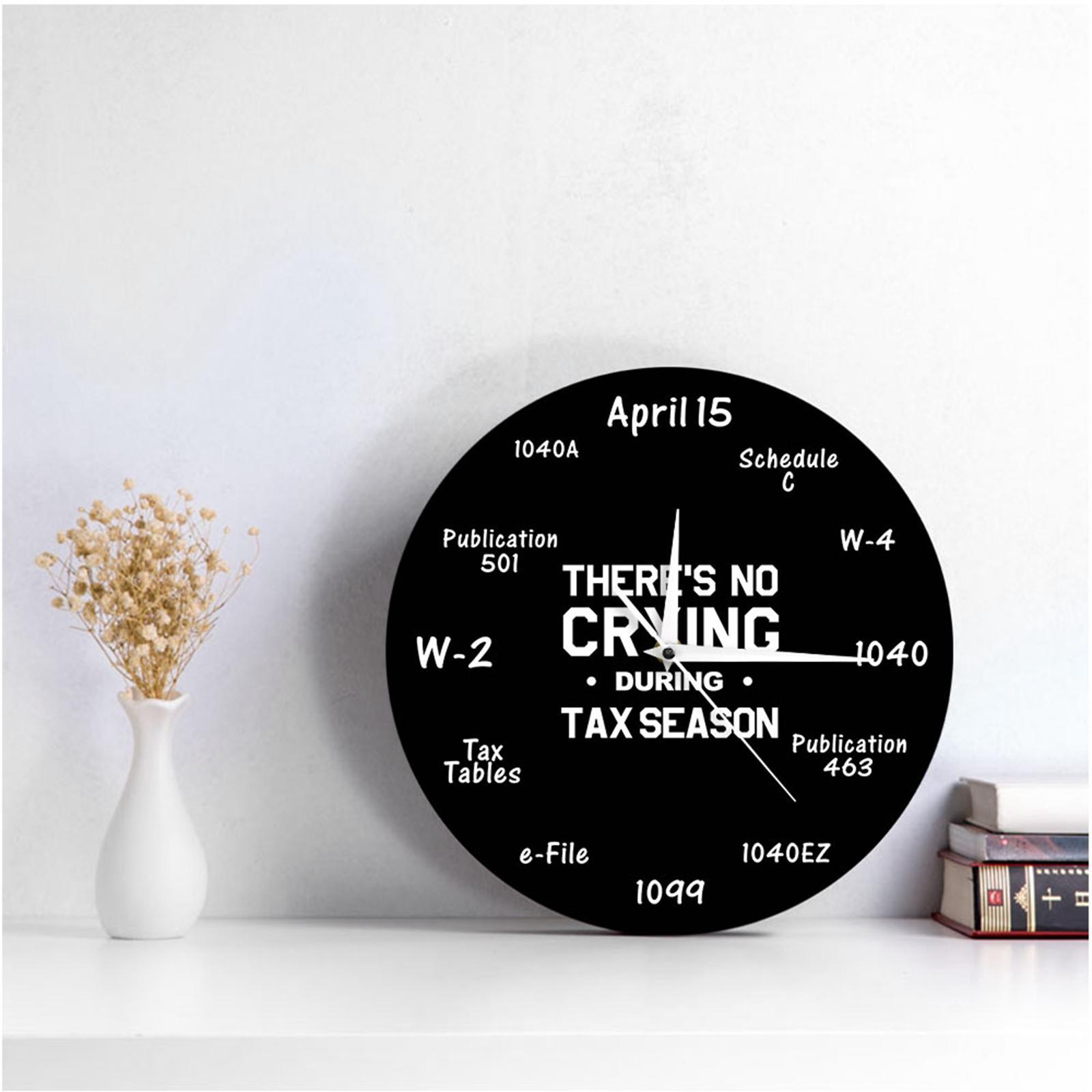 Elements Math Wall Clock - Wall Clock Silent Non Ticking Wall Art for Home Living Room School Office Classroom