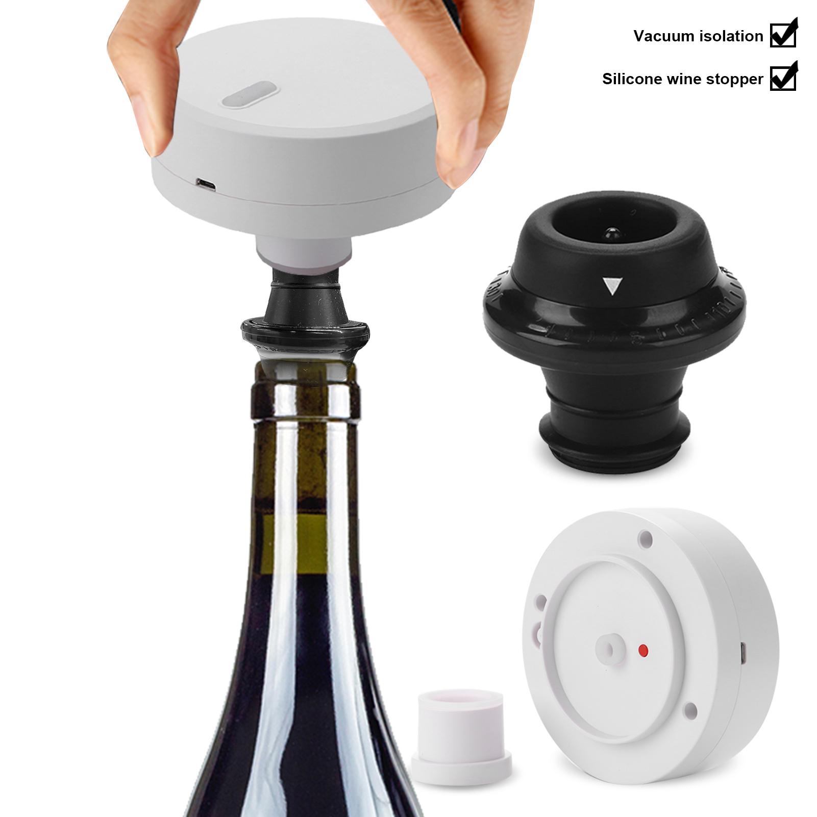 Intelligent Vacuum Fresh Box Bottle Cap Sealer Storage Bag Vacuum Pumping Fresh Keeper Wine Saver Electric Wine Stopper