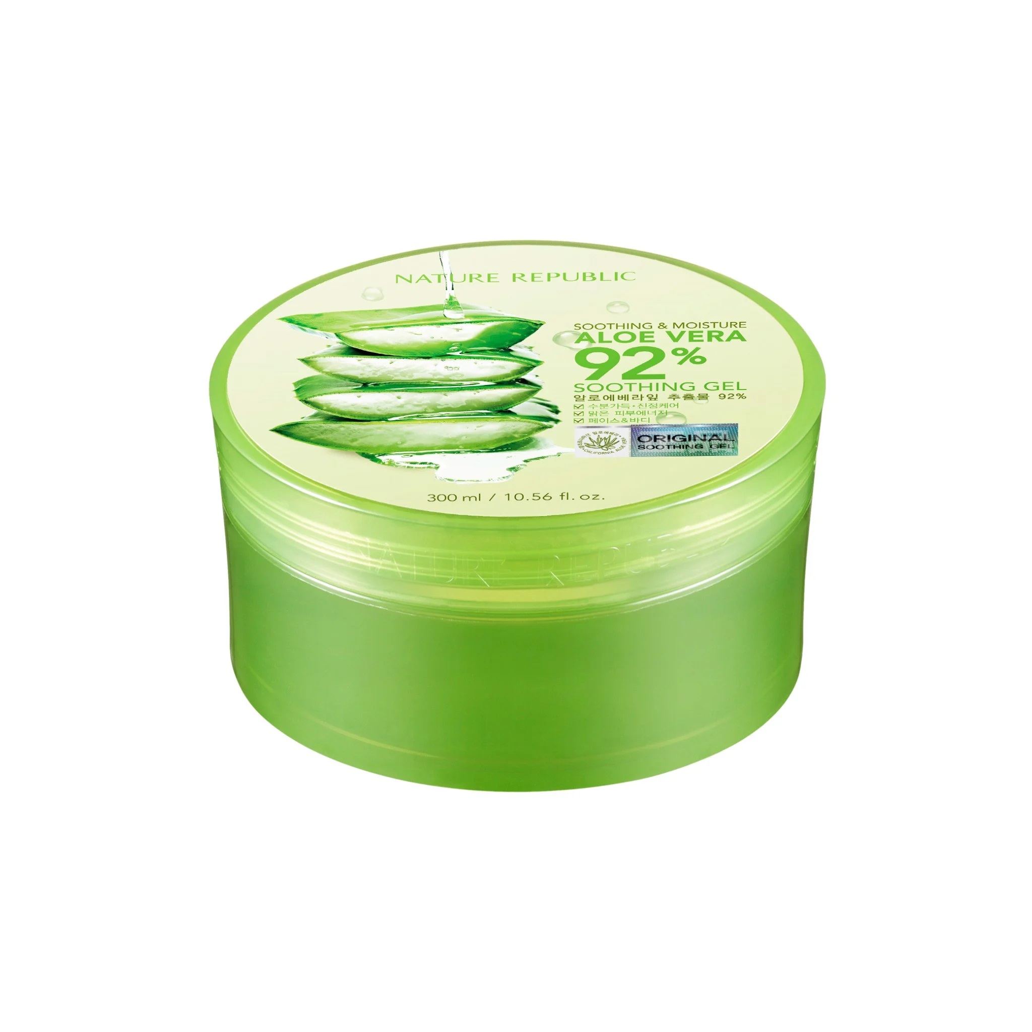 Dưỡng Ẩm Da, Tóc Gel Nha Đam Hàn Quốc Nature Republic Soothing & Moisture Aloe Vera 92% Soothing Gel