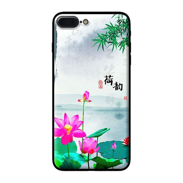 Ốp in cho iPhone 8 Plus Sen Hồng - Hàng chính hãng