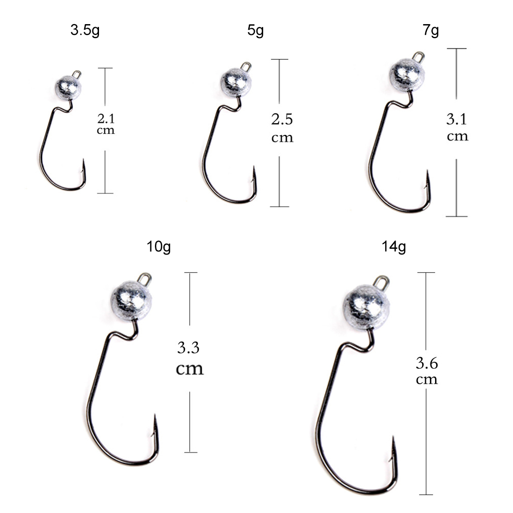 10 cái Móc Câu Cá, vật liệu thép carbon cao, siêu bền