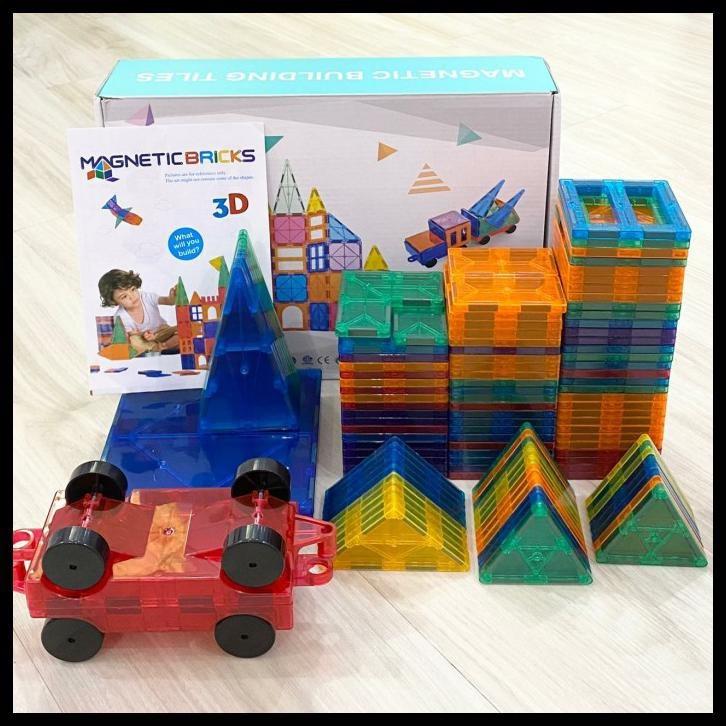 ĐỒ CHƠI GIÁO DỤC NAM CHÂM MAGIC MAGNETIC TILES PHIÊN BẢN CẦU VỒNG CAO CẤP