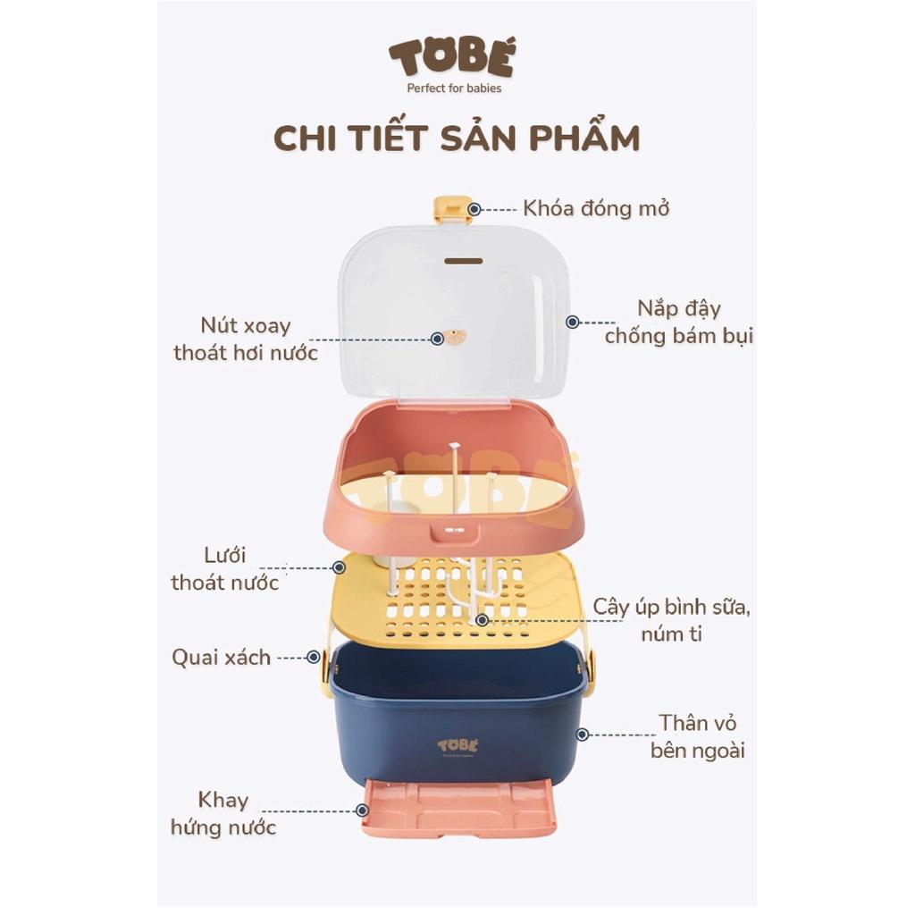 Giá úp bình sữa có nắp đậy Binky Plus an toàn cho bé