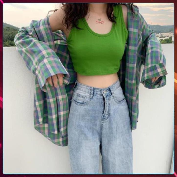 Áo Croptop, Áo Thun Ba Lỗ 6 Màu Siêu Rẻ