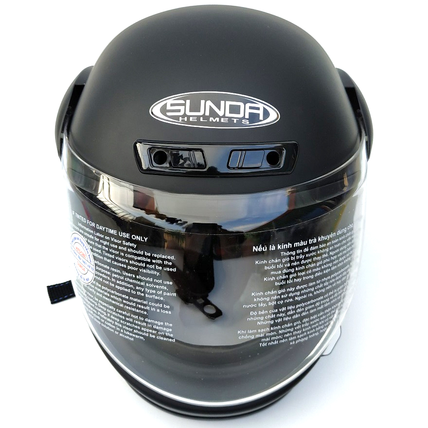 Mũ bảo hiểm fullface hàm SUNDA 555 trơn