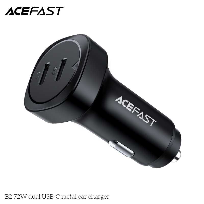 Sạc ô tô Acefast 72W 2 cổng USB-C - B2 Hàng chính hãng Acefast