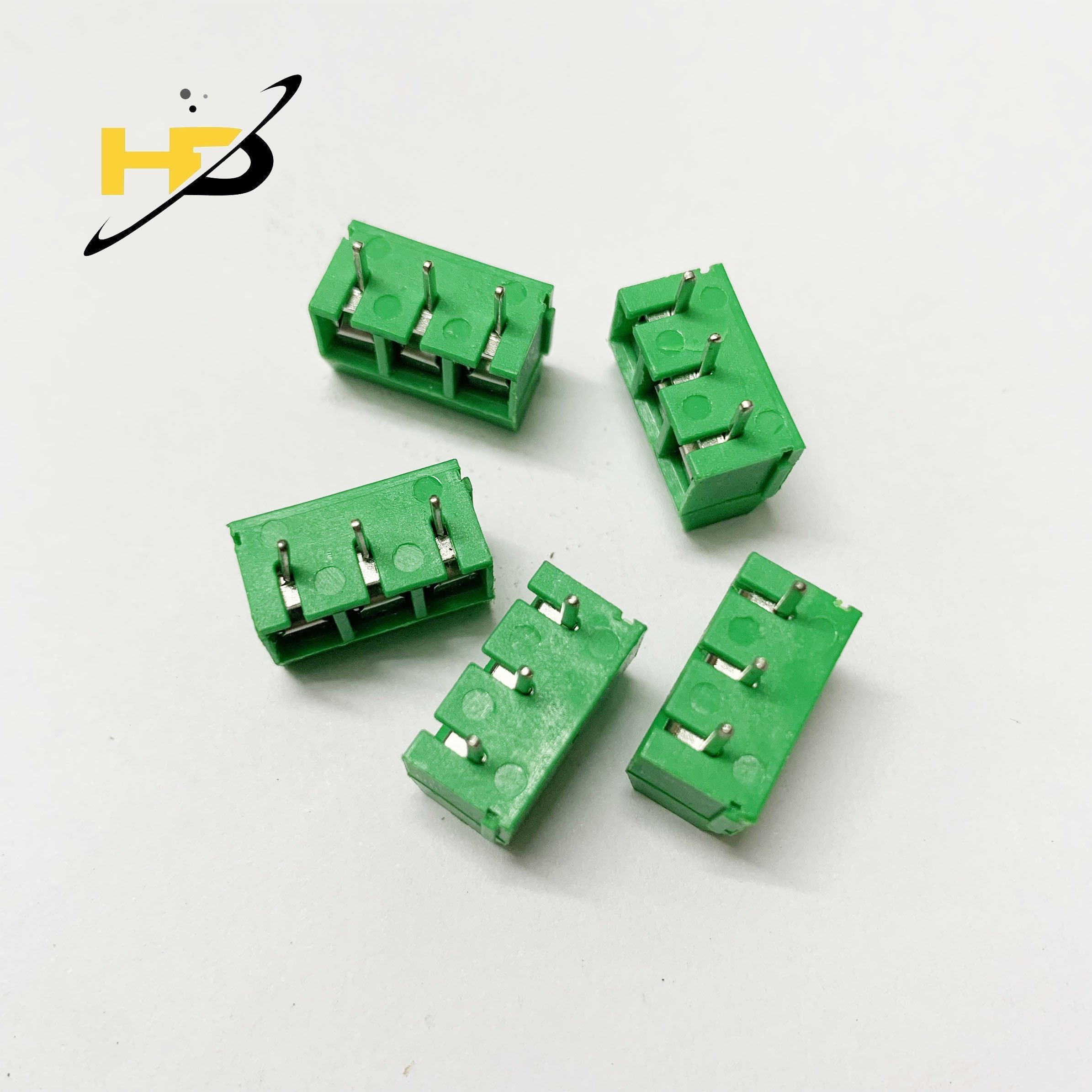 Cầu Đấu Nối Dây Domino KF301 , Cầu Đấu Dây Cọc Nguồn 3 Chân 5.08mm