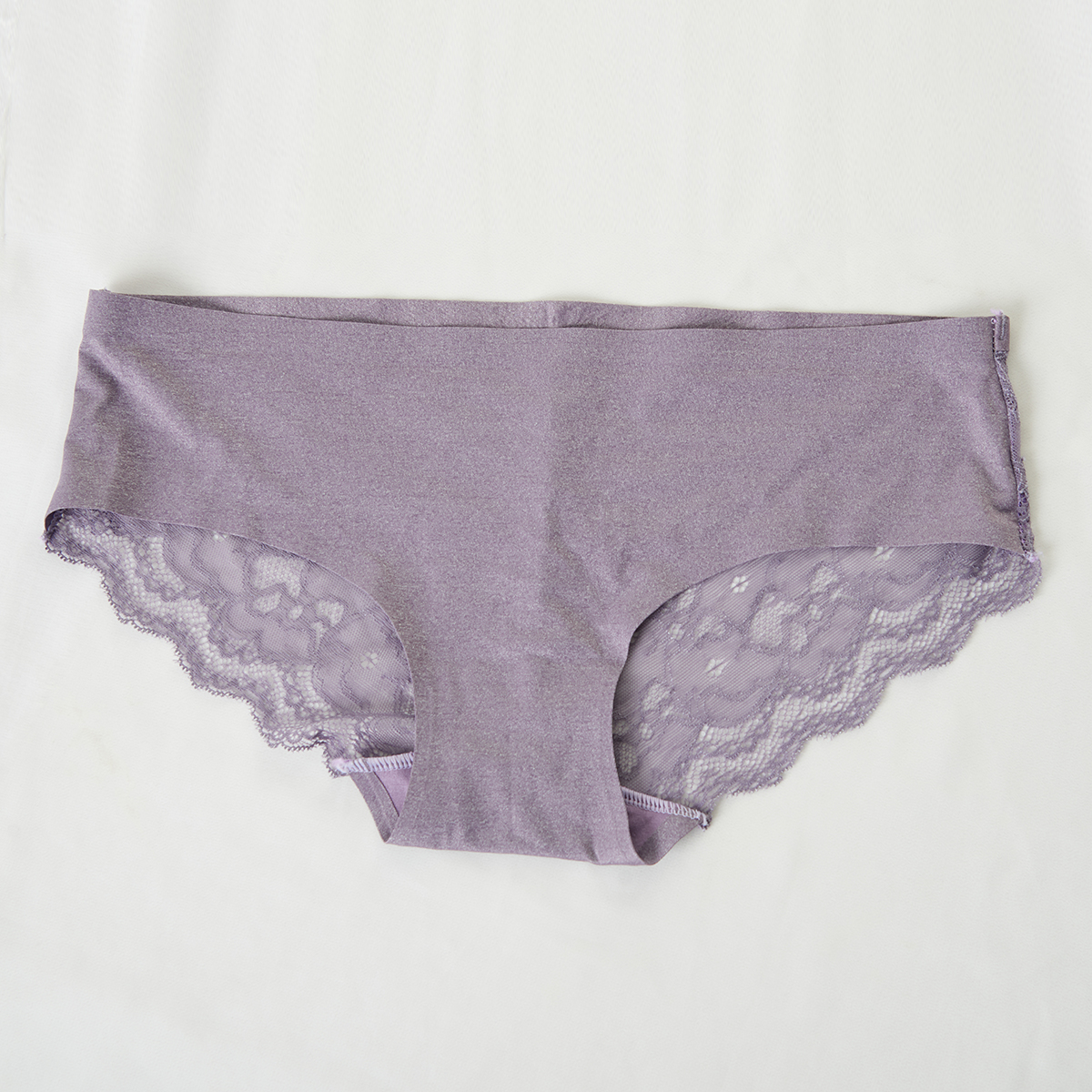 Quần lót nữ hipster không đường may phối ren lưới iBasic PANW029
