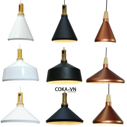 Đèn thả cà phê-đèn trang trí cửa hàng-quán cà phê-phòng bếp-đảo bếp bàn ăn TCF06-TCF06D-TCF06T-TCF58A thân kim loại