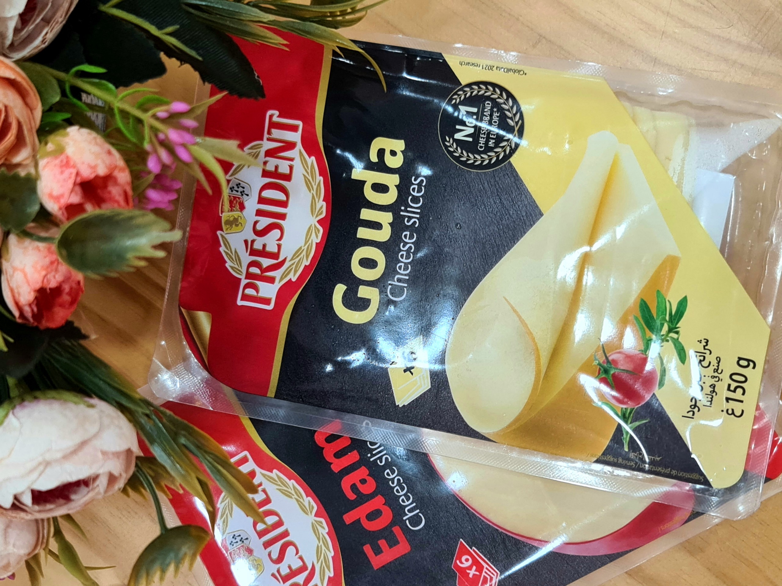 PHÔ MAI LÁT PRESIDENT - GOUDA CHEESE SLICES 150G