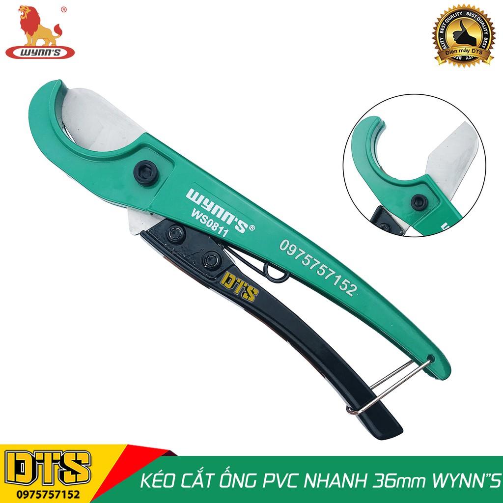 Kéo cắt ống nhựa PVC kiểu nhanh WYNN’S 210mm, dao cắt ống nước 0-36mm, cắt nhanh gen luồn dây điện ruột gà, được thợ đi