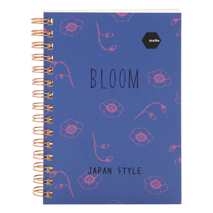 Sổ LX Twin Notebook Bloom Motto A6 120 Trang (10.5 x 14.8 cm)