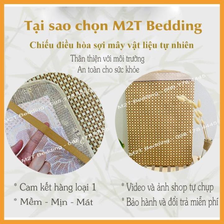 Chiếu Điều Hòa Sợi Mây Hàng VNXK Mát Mềm Mại Thoáng Khí Đủ Kích Thước