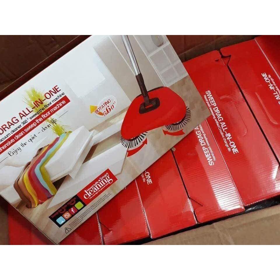 Chổi hút bụi lau nhà 360 độ thông minh tiện lợi