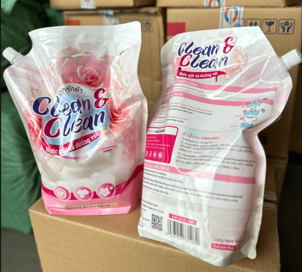 Nước Giặt Xả 5 in 1 Clean &amp; Clean Dùng Cho Cả Giặt Tay Và Giặt Máy 3.2l/túi