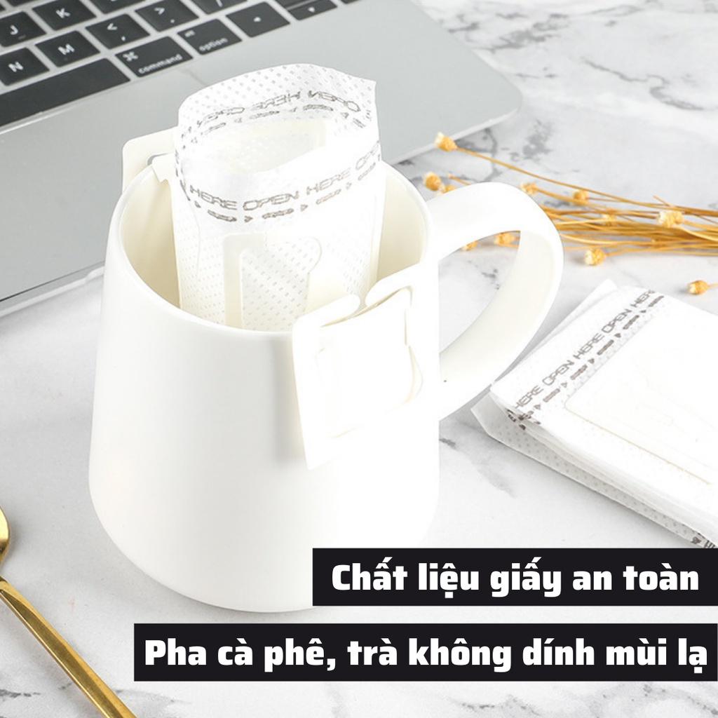 Vỏ phin giấy cà phê nguyên chất túi lọc trà cafe rang xay Robusta và Arabica nhỏ gọn mang đi du lịch