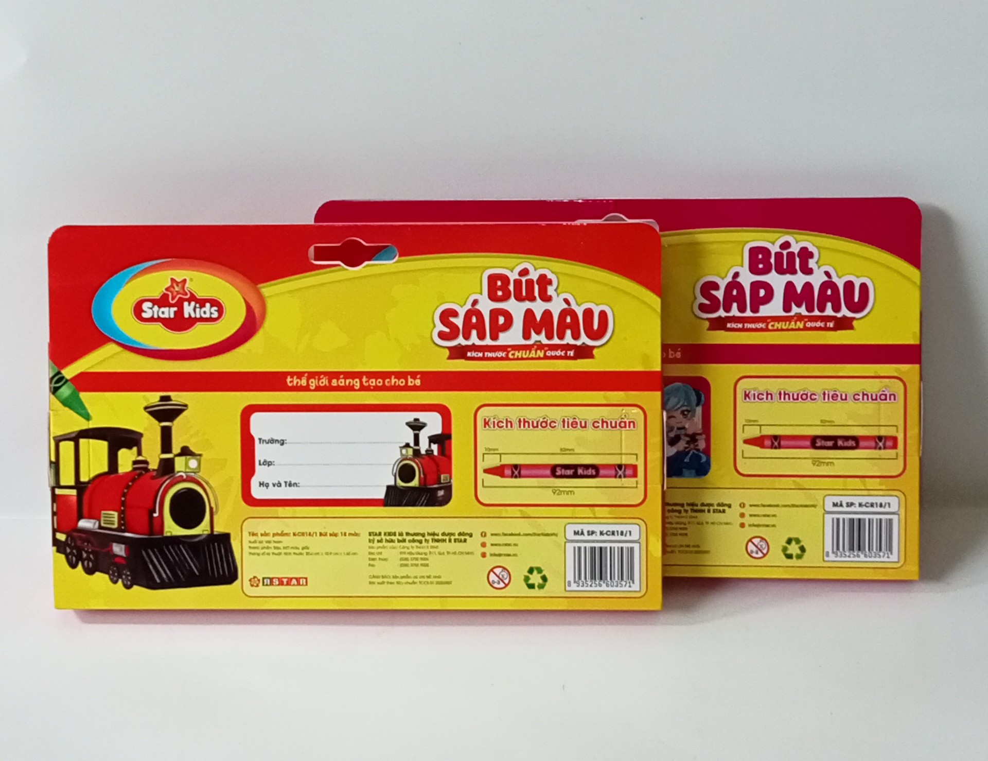 Sáp Màu Star Kids 18 Màu (Mẫu Ngẫu Nhiên)