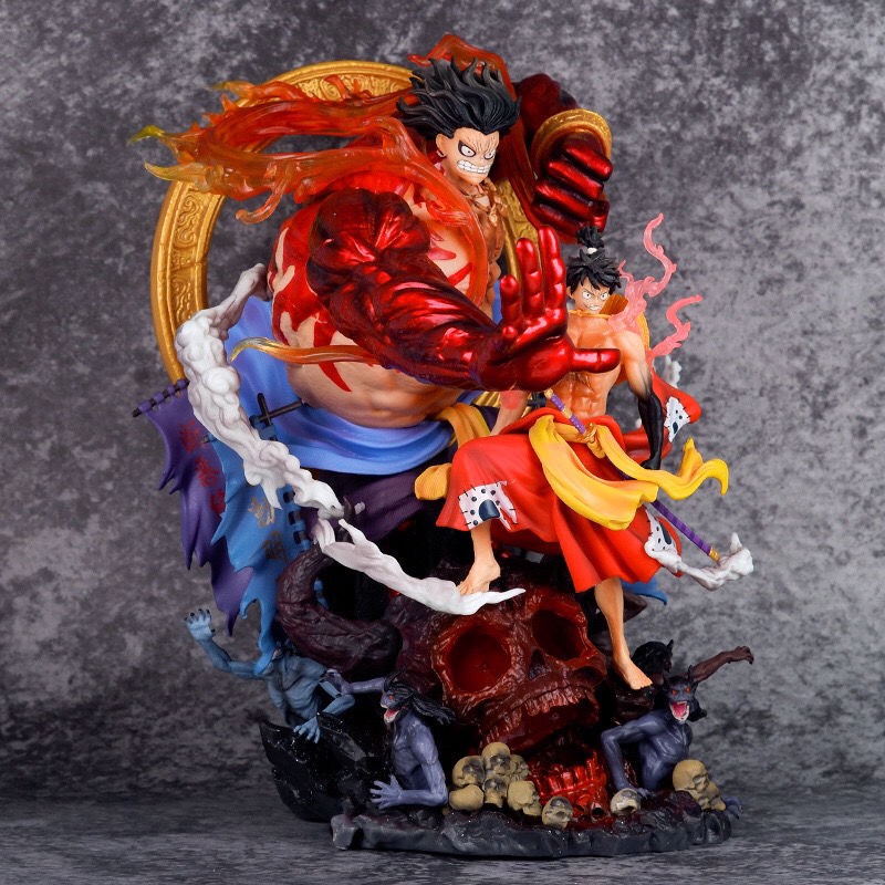 Mô hình luffy kaido &amp; zoro tam long siêu đẹp cao gần 40cm - one piece - luffy&amp;kaido