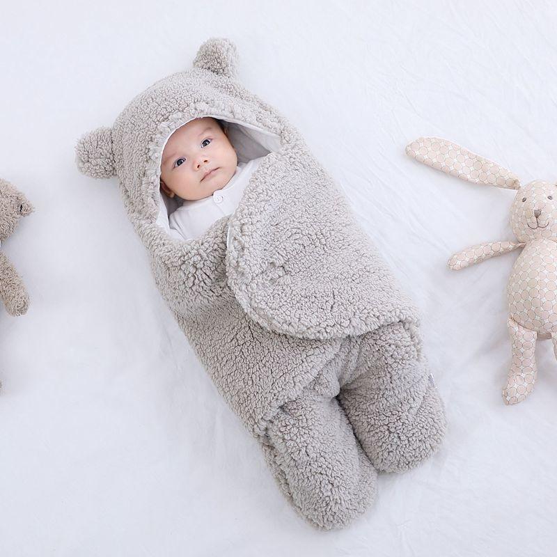 Mềm Mại Cho Bé Sơ Sinh Bọc Chăn Túi Ngủ Cho Bé Bao Da Cho Trẻ Sơ Sinh Sleepsack Cotton Dày Ủ Kén Cho Bé 0-9 tháng