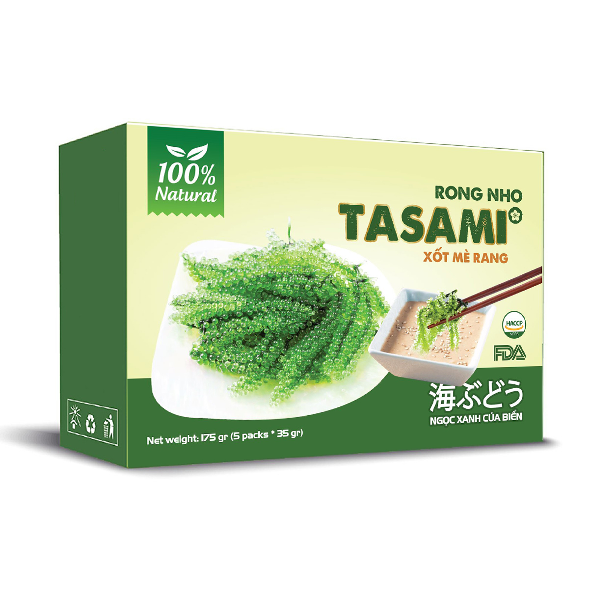 Rong Nho Tách Nước Tasami Kèm Xốt Mè Rang - Hộp 175g