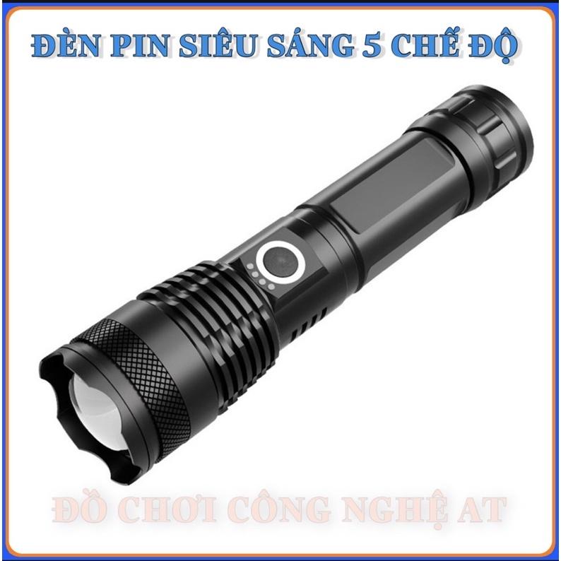 ĐÈN PIN TÍCH ĐIỆN SIÊU SÁNG,ĐÈN 5 CHẾ ĐỘ BỀN CHỐNG NƯỚC TỐT