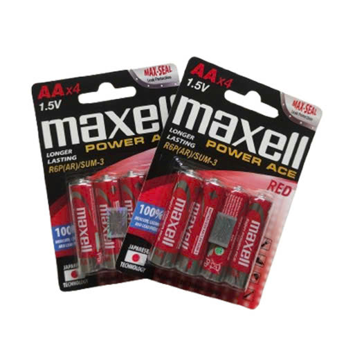 Pin tiểu AA/ 2A Maxell hàng siêu thị - Vỉ 4 viên, hộp 96 viên - Hàng chính hãng