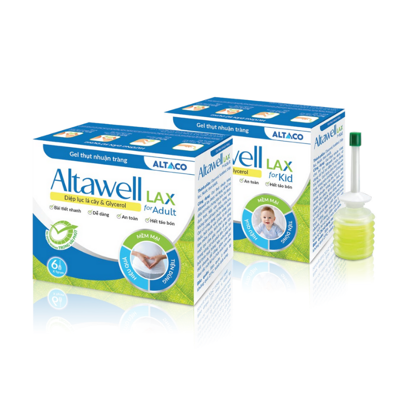 Gel thụt nhuận tràng Altawell cho người lớn và trẻ nhỏ, giảm táo bón