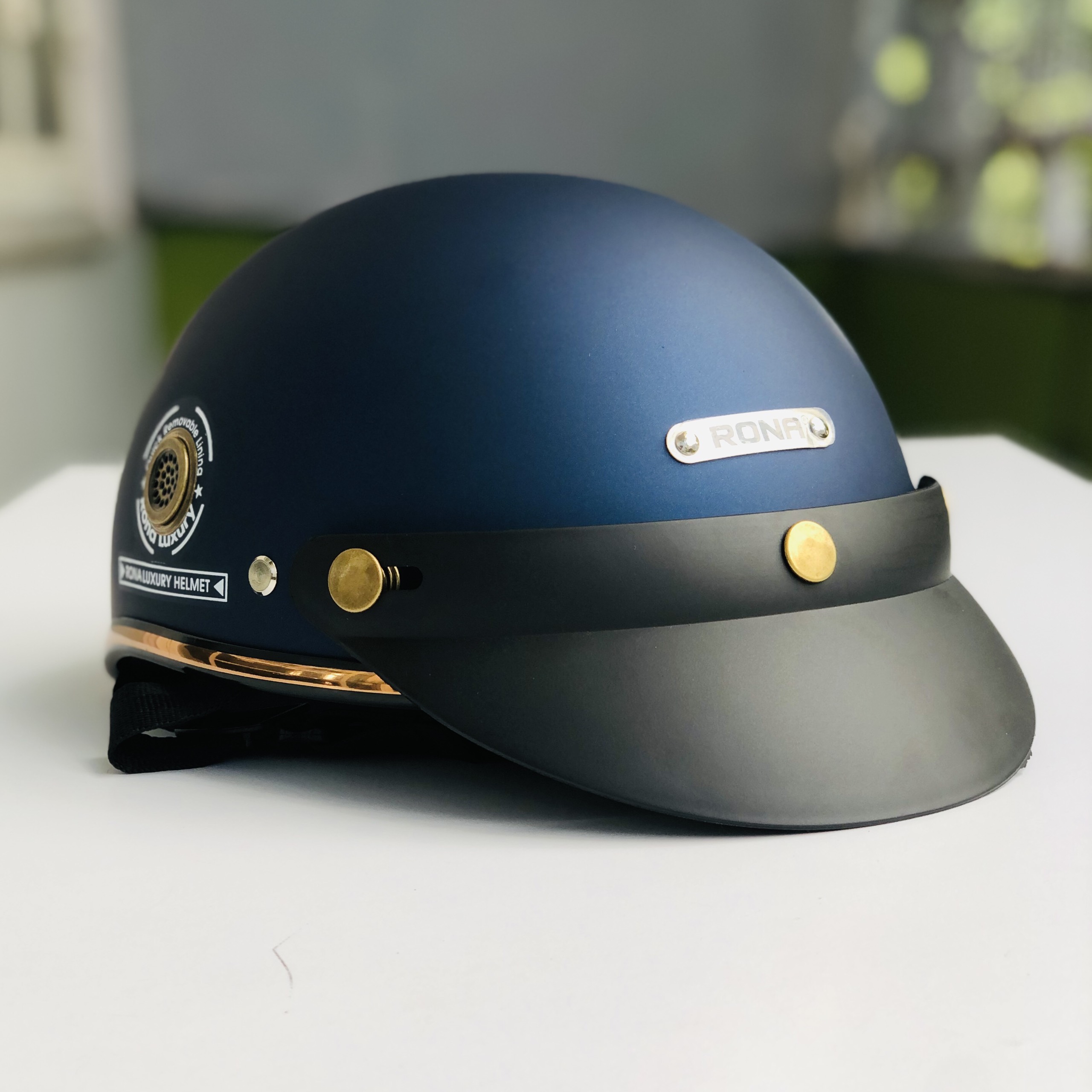 Mũ Bảo Hiểm Nửa Đầu RONA Haly Luxury